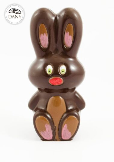 Čokoládová figúrka - ZAJAČIK STOJACI z tmavej a mliečnej čokolády
