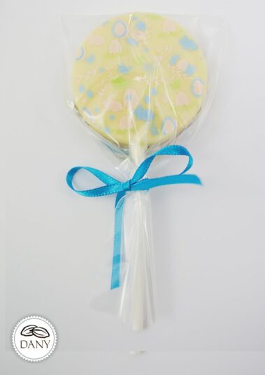 Čokoládové lízatko z bielej čokolády