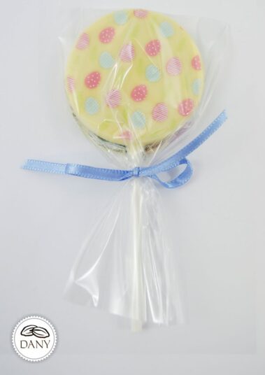 Čokoládové lízatko z bielej čokolády