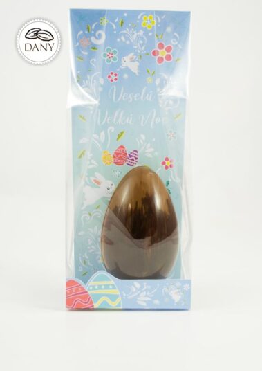 Čokoládové vajíčko z mliečnej a tmavej čokolády - veľké