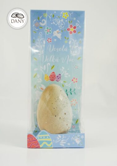 Maľované čokoládové vajíčko z tmavej čokolády - veľké