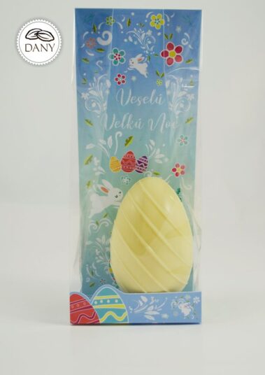 Čokoládové vajíčko z bielej čokolády - veľké